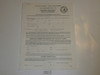 1957 National Jamboree Application for Scout or Explorer