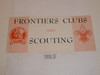 1970's Frontiers Clubs and Scouting