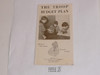 1941 The Troop Budget Plan Pamphlet, 1-41 printing
