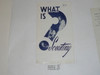 1952 What is Scouting?, Boy Scout Promotional Brochure, 9-52 printing