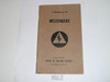 WWII Messengers Handbook for Boy Scouts, US Office of Civil Densense made for Boy Scouts