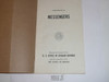 WWII Messengers Handbook for Boy Scouts, US Office of Civil Densense made for Boy Scouts