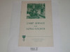 Lutheran, Camp Service and Song Folder, used, 1950's printing