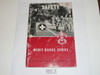 Safety Merit Badge Pamphlet, Type 6, Picture Top Red Bottom Cover, 1-61 Printing, lt wear to cover