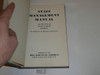 1941 Staff Management Manual, First Printing (3-41)