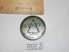 1961 Explorer Bivouac STAFF Celluloid Boy Scout Button, at Lake Arrowhead Scout Camps