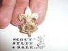 First Class Scout Rank Pin (Could be used as Generic Scouting Collar Pin), Spin Lock Clasp, 28mm tall, cast knot
