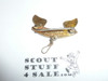 2nd Class Scout Rank Pin, Safety Pin Lock Clasp, 25mm Wide, BS of A & Pat. 1911 back markings, wire knot