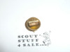 Boy Scout Lapel Pin, Gold Emblem, button insert