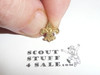 Boy Scout Lapel Pin, Gold Emblem, spin lock clasp