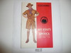 Cooking Merit Badge Pamphlet, Type 4, Standing Scout Cover, 3-43 Printing
