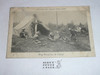 Boy Scouts in Camp, Official Boy Scout Post card, 1915