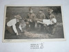 Boy Scouts Handling the Patient Post card, 1920