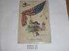 Boy Scout "I'm Always Ready!" Patriotic Post card, 1912
