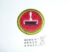 Printing - Type H - Fully Embroidered Plastic Back Merit Badge (1972-2002)