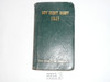 1947 Boy Scout Diary, Rare LEATHERBOUND, Gilt Edges