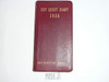 1938 Boy Scout Diary, Rare LEATHERBOUND, Gilt Edges
