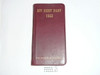 1933 Boy Scout Diary, Rare LEATHERBOUND, Gilt Edges