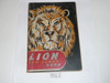 1948 Lion Cub Scout Handbook, 3-48 Printing, Used