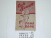 1947 Cub Scout Songbook, 12-47 Printing