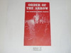 Order of the Arrow Brochure, 1958, 5-58 Printing