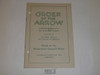 Brotherhood Ceremony Manual, Order of the Arrow, 1946, 9-46 Printing