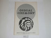 Ordeal Ceremony Manual, Order of the Arrow, 1980, 5-80 Printing