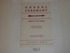 Ordeal Ceremony Manual, Order of the Arrow, 1960, 12-60 Printing