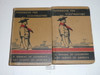 1943 Handbook For Scoutmasters, Third Edition, RARE Matched Pair, Vol 1 is Nineth printing (2-43) & Vol 2 is Eighth printing (10-43), Both in very good Condition