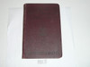 1929 Handbook For Scoutmasters, Second Edition, Fourteenth Printing, Very Good Condition, Maroon color cover
