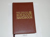 1979 Boy Scout Handbook, Ninth Edition, First Printing, RARE leatherbound copy #130, Inscribed and signed by Bill Hillcourt and JL Tarr, MINT condition
