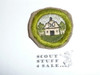 Farm Layout & Building Arrangement - Type C - Tan Crimped Merit Badge (1936-1946), was sewn but in very good condition