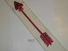 1960's Embroidered On Twill Ordeal Order of the Arrow Sash, Heavy Twill With Narrow Edge Border, Mint Condition, 27"