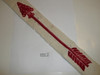 1950's Flocked Felt Ordeal Order of the Arrow Sash, Used With Lots of Mothing, 29"