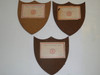 1940's Wolf, Bear, Lion Shield Shaped Award Placques