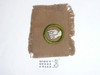 Physical Development - Type A - Square Tan Merit Badge (1911-1933), TEENS extended thumb, huge piece of cloth, frayed edges