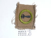 Machinery - Type A - Square Tan Merit Badge (1911-1933), TEENS variety, lt use