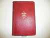 1924 Boy Scout Handbook, Second Edition, Thirtieth Printing, Red Leather binding, Light wear