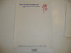 1970's (late) Great Western Council Blank Stationary with Scout sketch