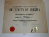 1945 CBAC Camporal Certificate of Participation