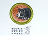 Hog Production - Type G - Fully Embroidered Cloth Back Merit Badge (1961-1971)