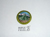 Camping (Green bdr) - Type H - Fully Embroidered Plastic Back Merit Badge (1972-2002)