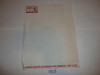 1964 National Jamboree Stationary, full sheet size