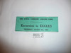 1929 World Jamboree Excursion to Eccles Ticket for August 8