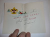 1950's Boy Scout Christmas Card with Scout Skiing on the Front, with Envelope