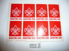 1970's Sheet of Boy Scout Emblem Stickers, Scouting USA