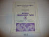 2000's World Friendship Fund Contribution Appreciation Certificate, presented