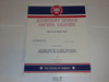 1986 Assistant Senior Patrol Leader Warrant Certificate, blank