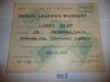 1962-64 Patrol Warrant Certificate, presented