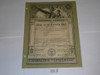 1939 Adult Leader Warrant Certificate, Committeeman